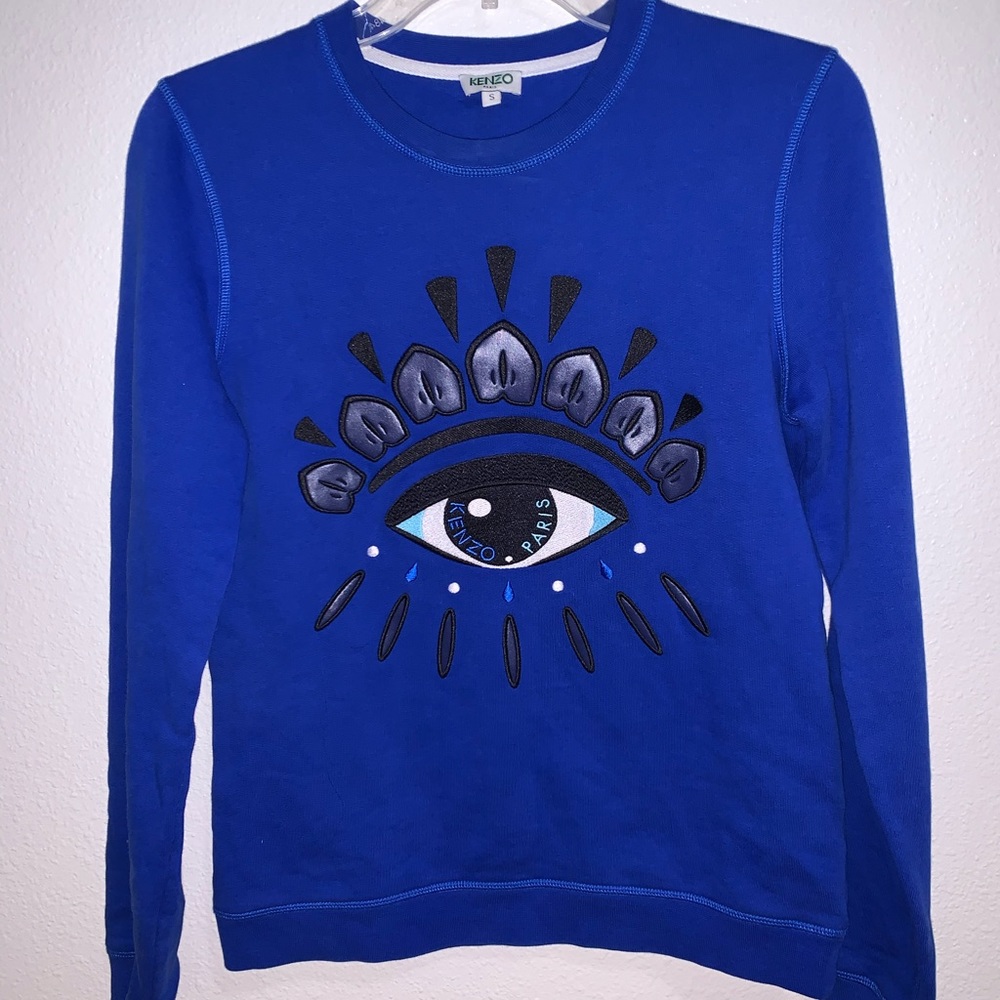 Kenzo embroidered-eye cotton jersey
